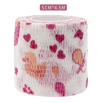 

Colorful Cartoon Print Sport Self Adhesive Elastic Bandage Knee Support Pads 4.5m Wrist Ankle Protector Palm Shoulder Wrap Tape
