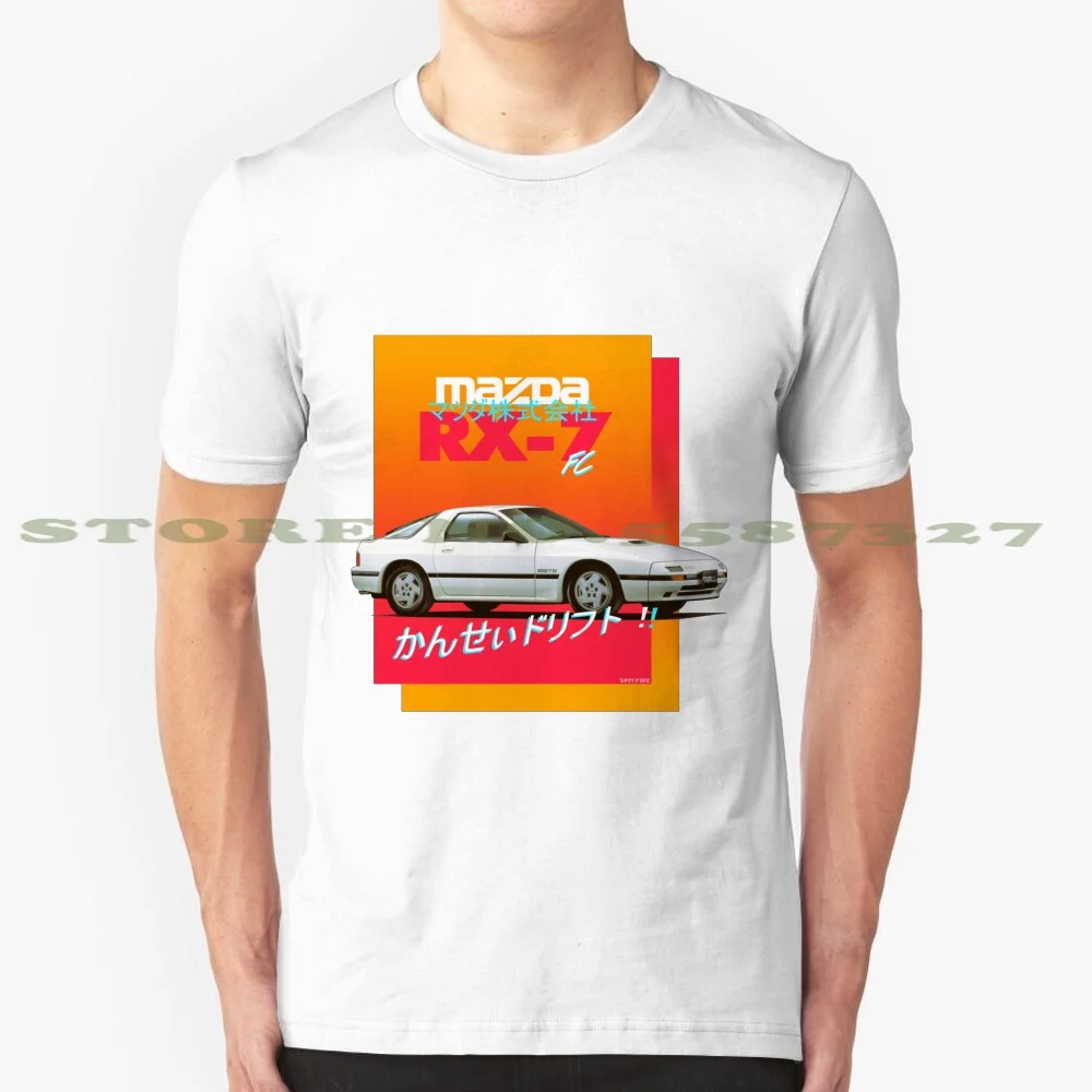 SINGOLO presa a lavorare sul mio Mazda RX 7 Divertente T-shirt auto 