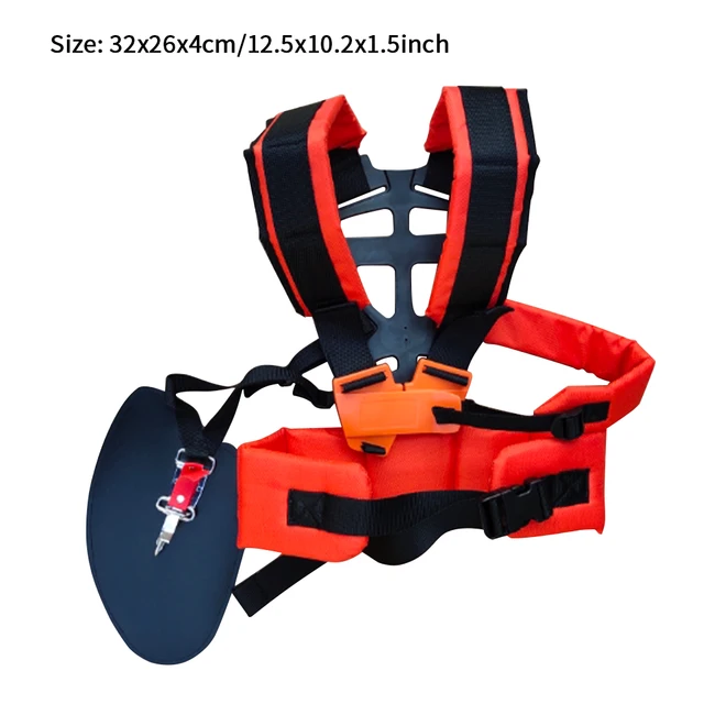 Double Váll W Forma Heveder Kényelmes Munkaerő -Megtakarító Sztrimmer Párnázott Öv Kefe Vágóvágó Kerti Metsző - Image 6