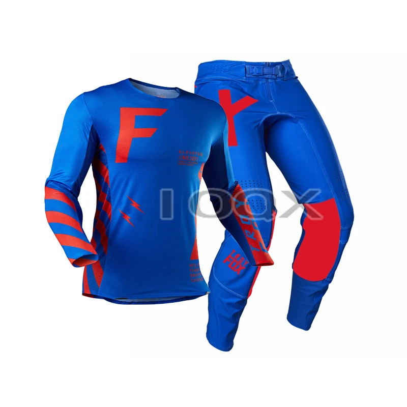 MX Conjunto de ropa de Motocross para Conjunto de Jersey y pantalones de Motocross, bicicleta montaña, todoterreno, azul, FLEXAIR, 2021, 360|Combinaciones| - AliExpress