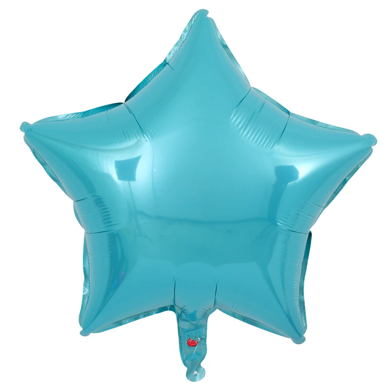 12 шт. детский душ 18 дюймов Розовый Белый Звездные гелиевые фольгированные шары для свадебной вечеринки воздушный шар украшение детский день рождения воздушный шар - Цвет: tiffany blue