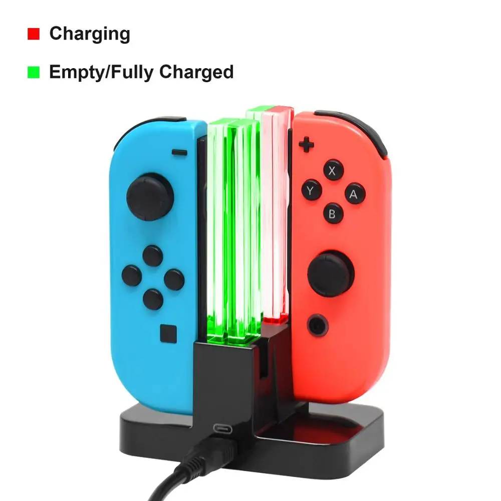 Зарядное устройство для зарядного устройства для nintendo s Swicth Joycon NS nintendo Switch Gamepad со светодиодной подсветкой