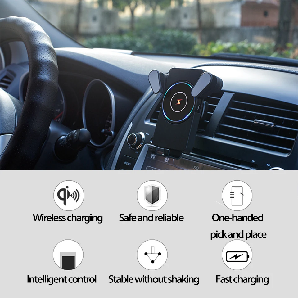 Беспроводное Автомобильное зарядное устройство держатель телефона для сиденья Ibiza Leon mk3 FR MG zs gs Renault Clio Duster trafc Megane 2 3 Logan Sport
