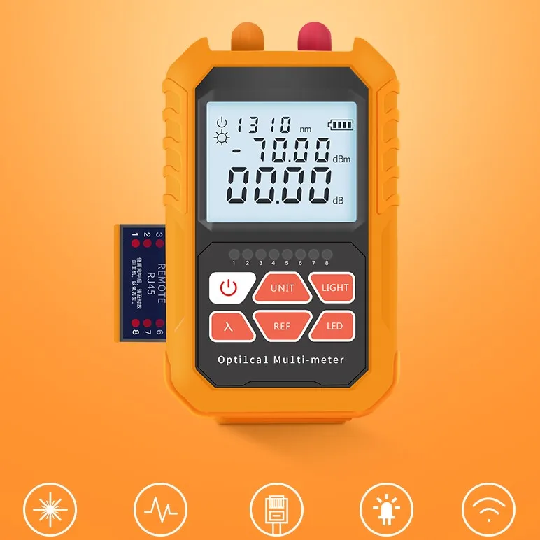 

DHL Free Shipping 800-1700nm Mini USB Charging power meter with 15km Visual Fault Locator red pen fiber light decay tester