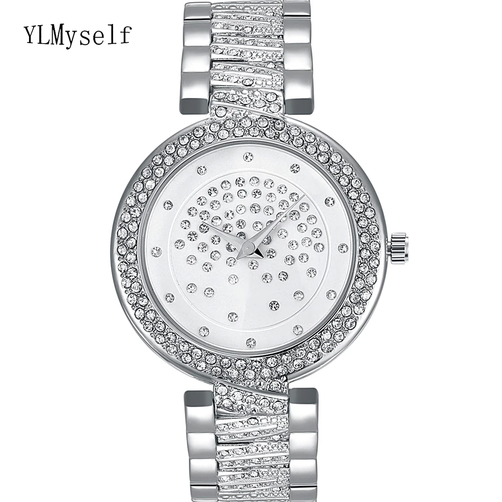 

Crystal Nice Watch for women, White and Gold colors, 20cm length Fast shipping Watches Best Gift for mother's birthday