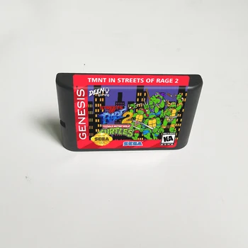 

Turtles in Streets Of Rage 2- 16 Bit MD Game Card for Sega Megadrive Genesis Video Game Console Cartridge