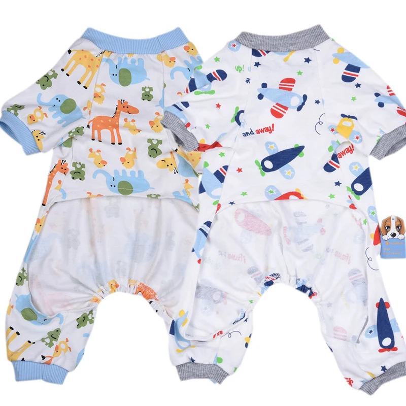 2 Pack одежда для собак Мягкая Пижама хлопковый комбинезон щенка Комбинезоны