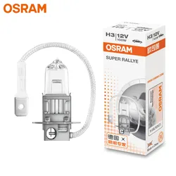 OSRAM H3 12V 100W PK22s 62201 Super Rollye Off Road 3200K Car Halogen Fog Lamps Auto Bulb Original Headlight OEM Quality (1pc)