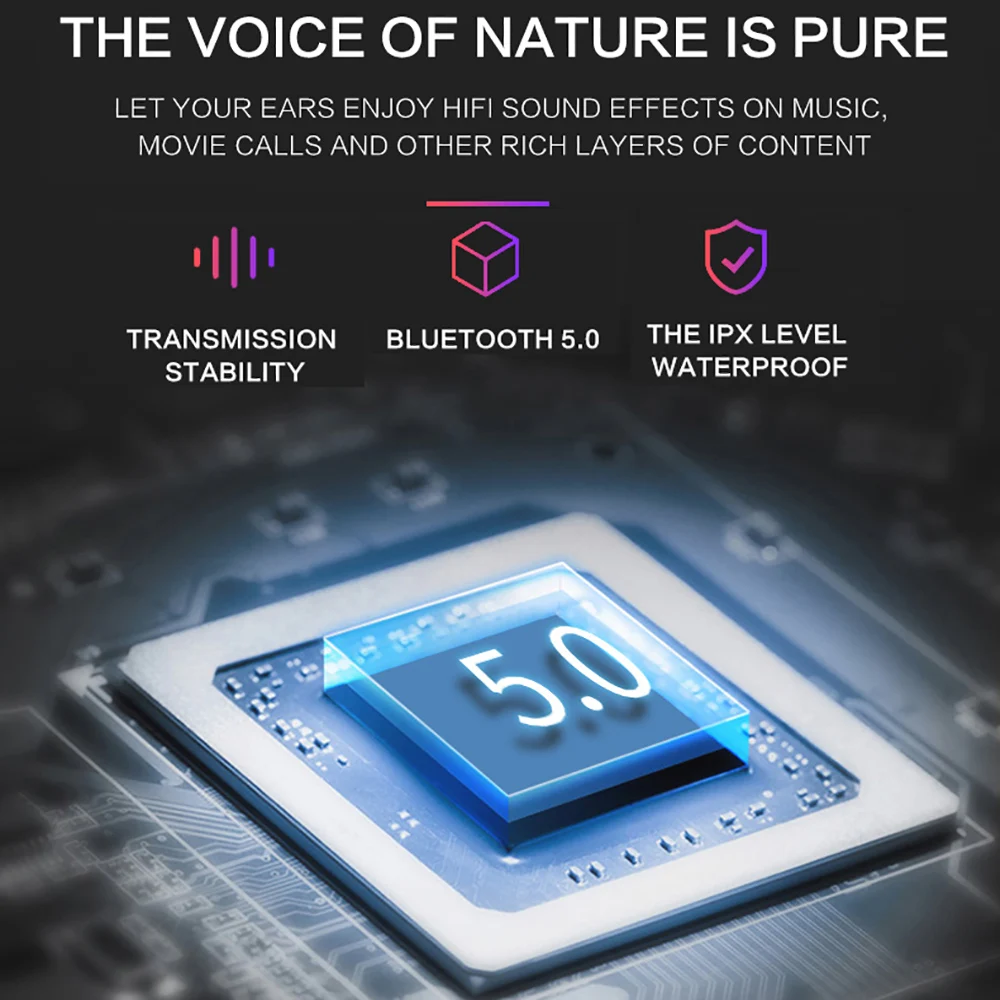 A13 Bluetooth наушники с сенсорным управлением, спортивная водонепроницаемая Беспроводная bluetooth гарнитура, двойные наушники с микрофоном для мобильного телефона