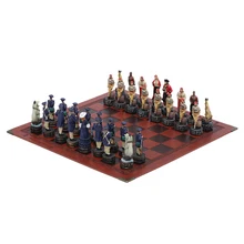 Historical Figures Theme Chess Painted Chess Piece Skin Board Go Chess Set Luxury Table Game Toy Gift Collection Navy Vs Pirate