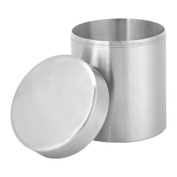 

Brand New 400ml High Quality Stainless Steel Smooth Tea Tin Can Home Kitchen Canisters For Tea Coffee Sugar Food Storage