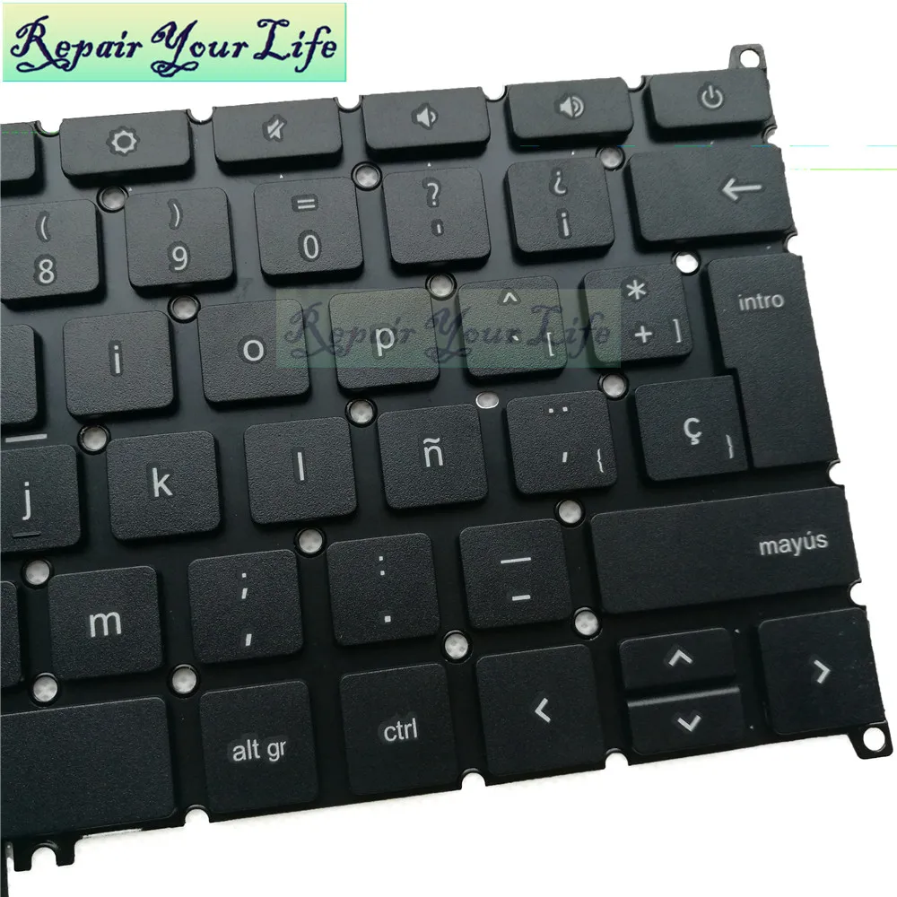 Клавиатура для ноутбука SP Испанский для ACER Chromebook C730 C730E C740 C4PE C720P-2625 C720-2800 AEZHL00010 NK.11117.05M черный