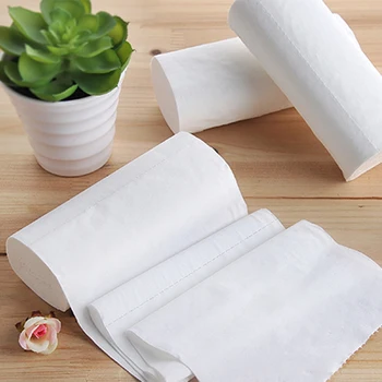 

12pcs Coreless Toilet Paper Roll Household 4-layer Thickened Soft Safe Wood Pulp Toilet Roll J2Y