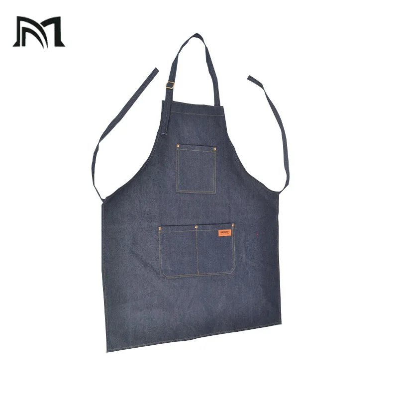 

Senior Denim cowboy Salon Wrap Barbers Aprons Hair Cutting Hairdressing Hairdresser Protective equipment Beautician Clothes New