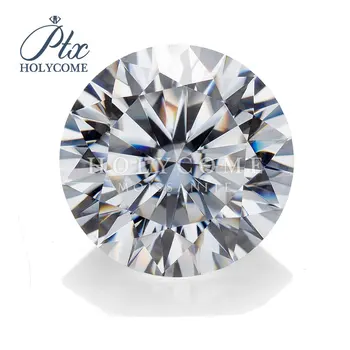 

New!Bright white moissanite white round brilliant cut moissanite of D-E colour