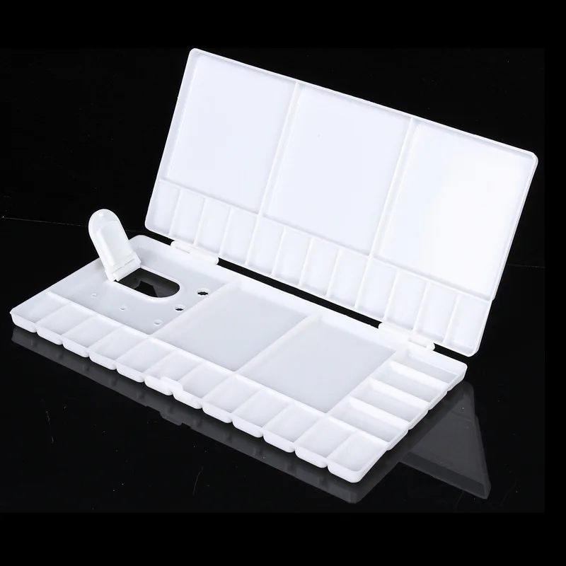 

Folding Watercolor Plastic Color Mixing Box Pigment Painting Box Palette timossin die Color Palette Flip Large Size