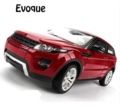 Evoque red Рождественский подарок 1/24 RR металлическая модель грузовика коллекция симулятор автомобиль внедорожник сплав рамка весы с открываемая дверь статическая литая - Цвет: Evoque red