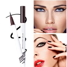 Водостойкий карандаш для глаз, тонкая жидкая подводка для глаз, подводка для глаз, Черная/коричневая подводка для макияжа QS888