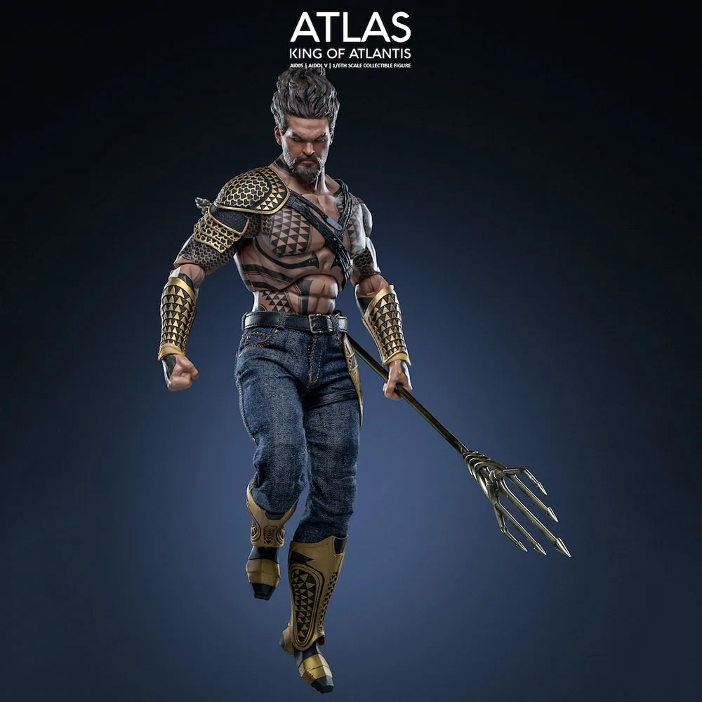 

Art Figures AI-005 1/6 Scale Collectible Son of Aquaman King of Atlantis Atlas Action Figure Model for Fans Holiday Gifts