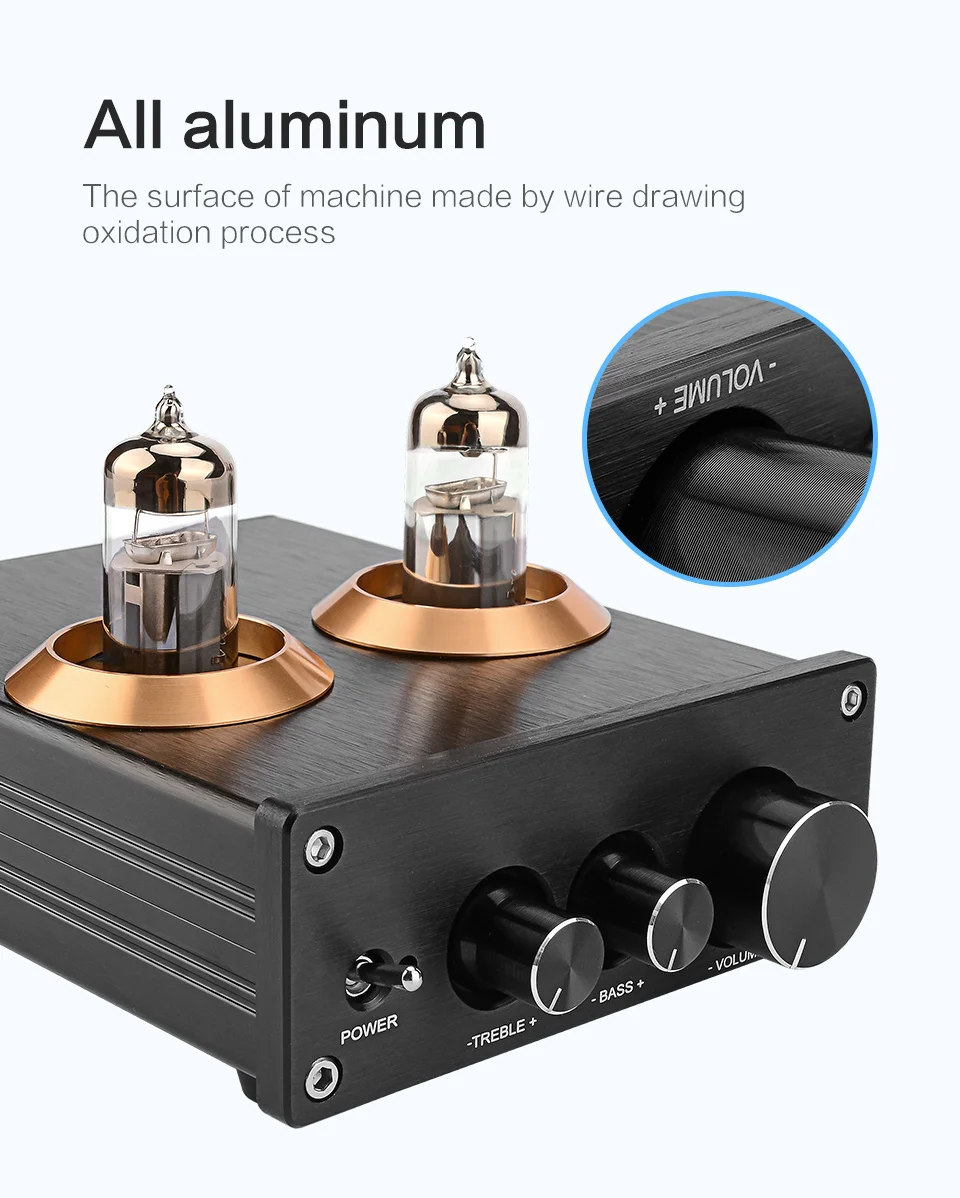 AIYIMA aptX Bluetooth Предварительный усилитель аудио доска вакуумная трубка 6J5 преусилитель доска тон-преамп с контролем тона домашний кинотеатр