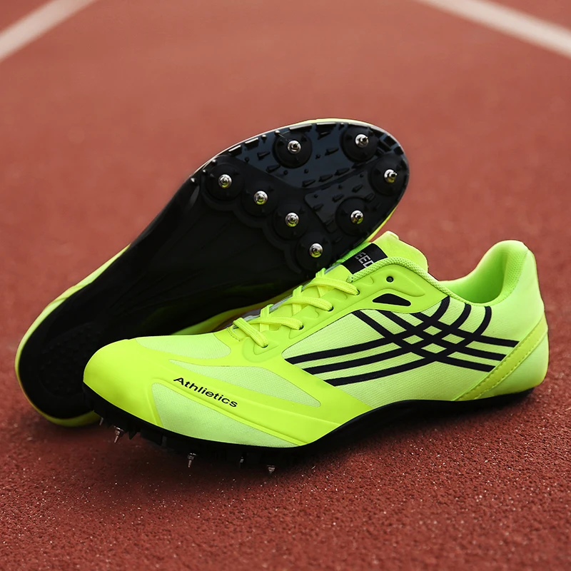 Спортивная обувь с шипами для мужчин и женщин; спортивная обувь для профессионального бега; спортивные кроссовки для бега; мужская обувь