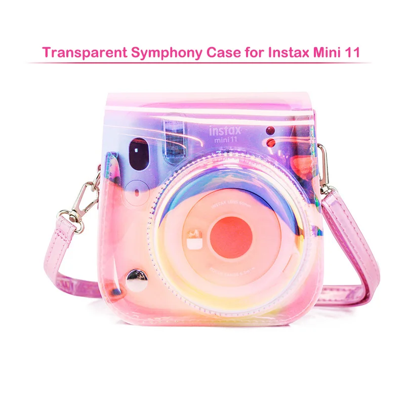 New Fujifilm Instax Mini 11 Instant Film Camera Case, Quality PU Leather Protective Soft Carry Bag Cover with Shoulder Strap