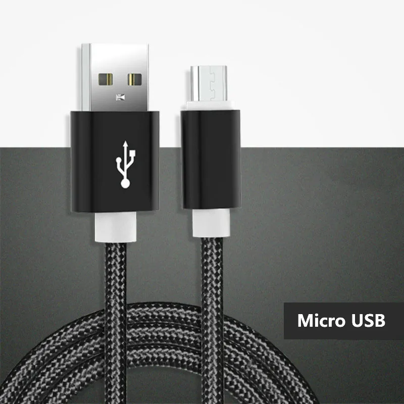Нейлоновый Кабель Micro-USB в оплетке для Xiaomi 2A кабель для быстрой зарядки для Samsang для huawei sony LG кабели для передачи данных 1 м Android телефонная линия