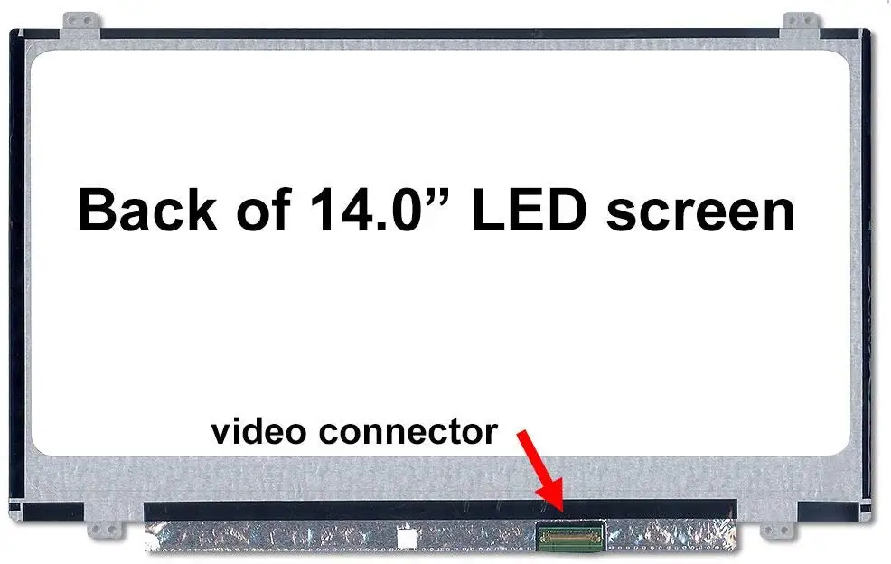

New Screen Replacement for HB140WX1-601 V4.0, HD 1366x768, Matte, LCD LED Display