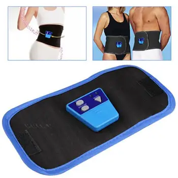 

AB Gymnic Slimming Abdomen Support Electric Abdominal Muscle Trainer Belt Massage EMS Therpy Massager Pulse Electro Stimulator