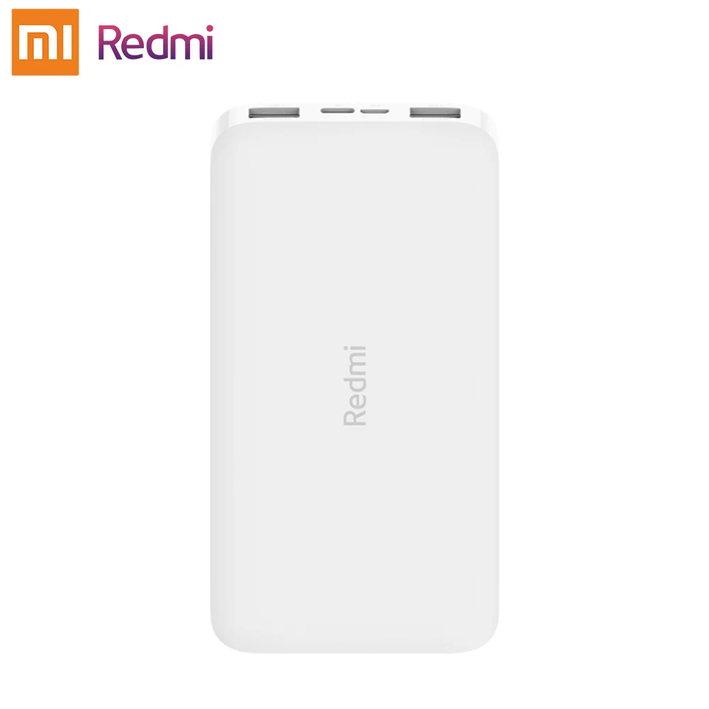 Xiaomi Redmi power Bank 20000 мАч двухсторонний 18 Вт Быстрая зарядка 10000 мАч двойной USB выход для iPhone samsung huawei