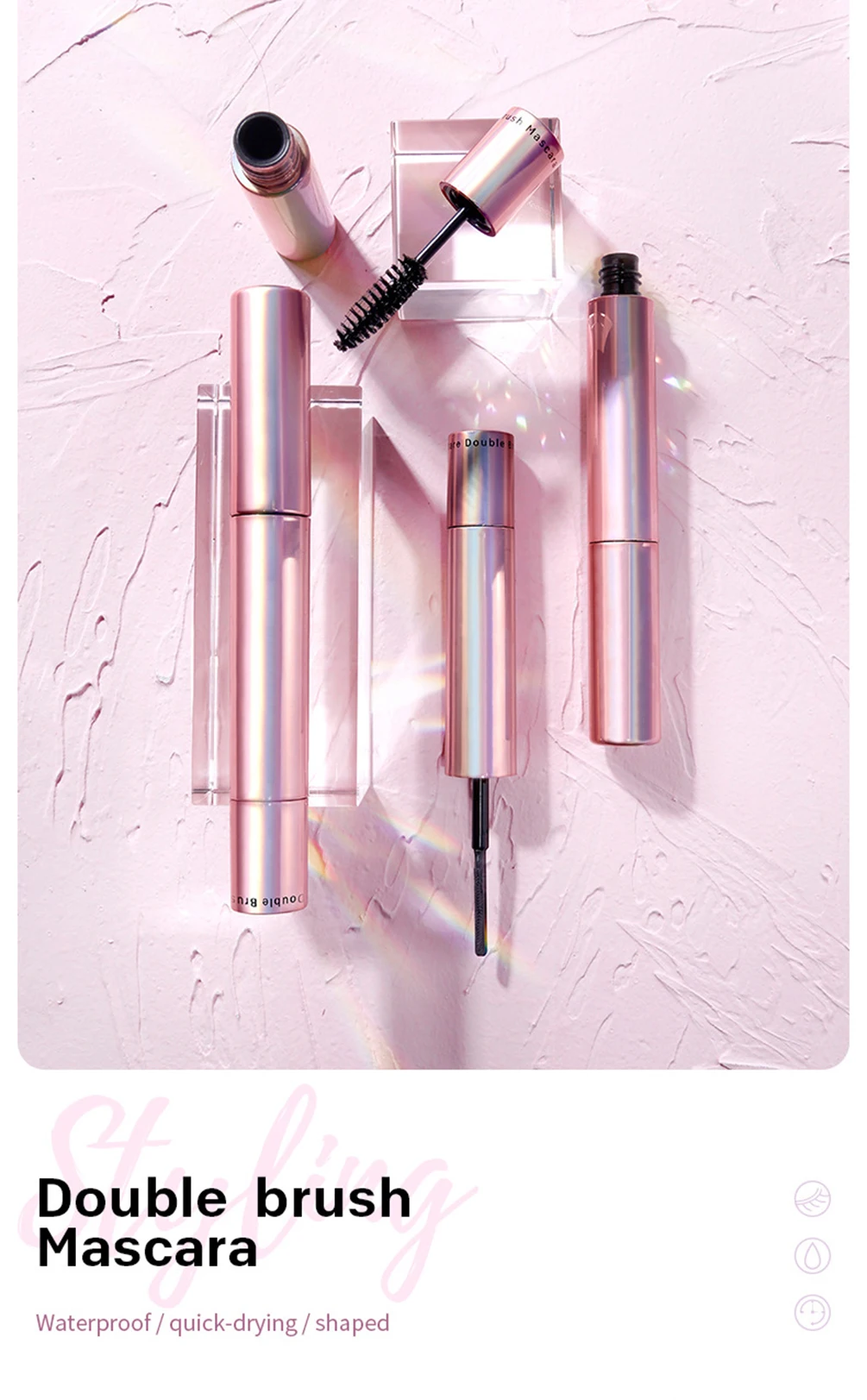 Double ended Pink Tube Mascara Private Label Custom Logo ...