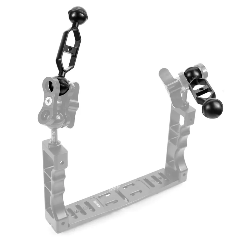 Алюминиевый Дайвинг оборудование для фотосъемки двойной шаровой шарнир