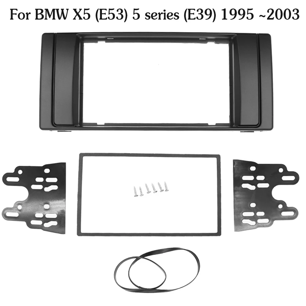 Двойная стерео радиорамка 2 Din для BMW X5 E53 5 E39 1995-2003 series комплект монтажа панели