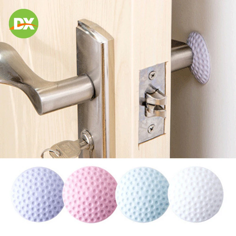 

1PCS Wall Thickening Mute Door Fenders Golf Styling Rubber Fender Handle Door Lock Protective Pad Protection Home Wall Sticker