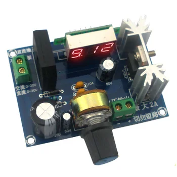 

2A LM317 Power Board Voltage Regulator Module with Digital Voltage Display 317 Voltage Regulator Module Diy Kits