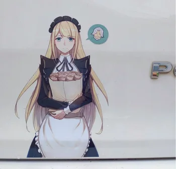 

LEFT SIDE Cartoon DIY Anime Cute Sticker Body Scratch Waterproof Sunscreen Car Sticker Decoration