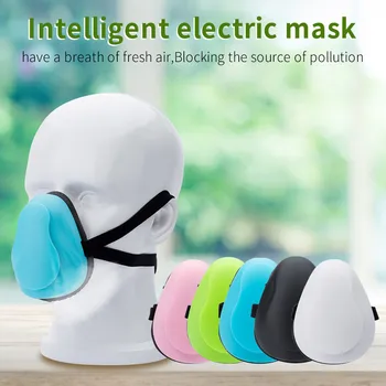 

Sports Safety Electric Mask Respirator with Activated Carbon Filter Fresh Purifying Dustproof Reusable Protective Masks
