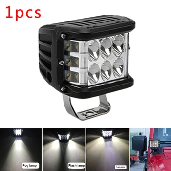 

4\" INCH 12 LED 45W Work Light Strobe Lamp For 4X4 Truck Boat SUV 6000K