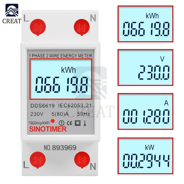 numérique compteur d'énergie électronique