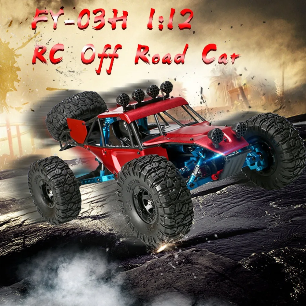 FY-03H 1/12 2,4G 4WD RC скалолазание игрушки 1/12 Масштаб 2,4G 4WD пульт дистанционного управления 50 км/ч высокая скорость RC автомобиль внедорожник подарок
