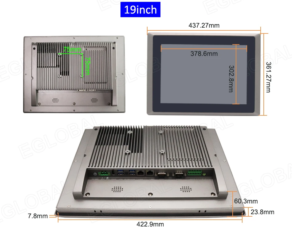 15'' Large Screen All-In-One Computer with Intel Core i5 6360U, Rugged Touch Screen Monitor, WES7 Operating System - Industrial Panel PC. Description Image.This Product Can Be Found With The Tag Names Barebone Mini PC, Computer Office, Screen