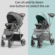 Baby stroller children's lightweight folding umbrella car newborn can sit reclining baby portable shock absorber trolley