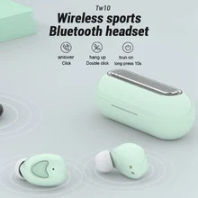 KISSCASE мини беспроводные HIFI наушники 15 м Bluetooth 5,0 стерео наушники для мобильного телефона TW10 спортивные наушники вкладыши наушники