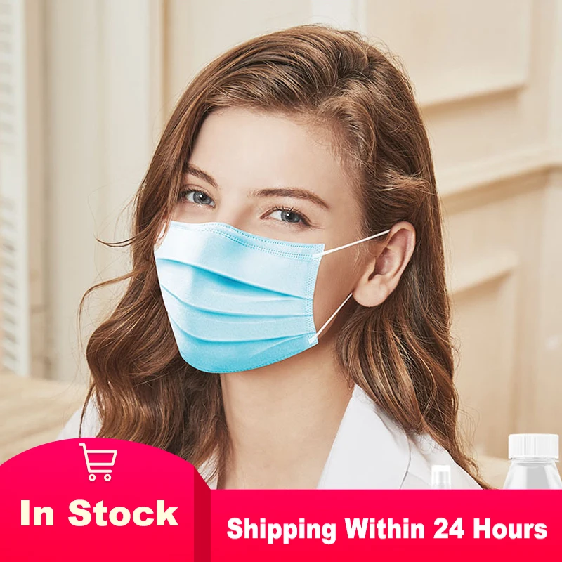 

50PCS Medical Filter Mask Anti Virus Surgical Masks Soft Breathable Face Mask Children Dust-proof Medical 3 Layer Mouth Mask