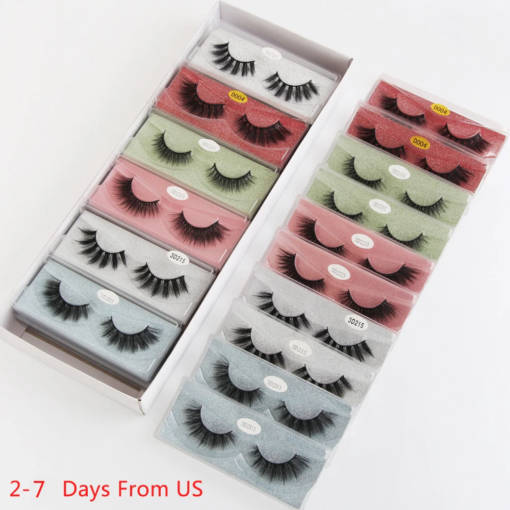 

Mink Eyelashes Wholesale 5/10/50/100pcs 3d Mink Lashes Natural Mink Eyelashes Pack False Eyelashes Makeup False Lashes In Bulk