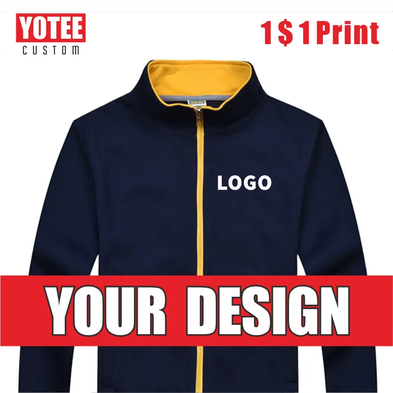 stone island jacket YOTEE autumn and winter casual high-quality stand-up collar zipper jacket group custom LOGO custom men and women jacket stone island jacket