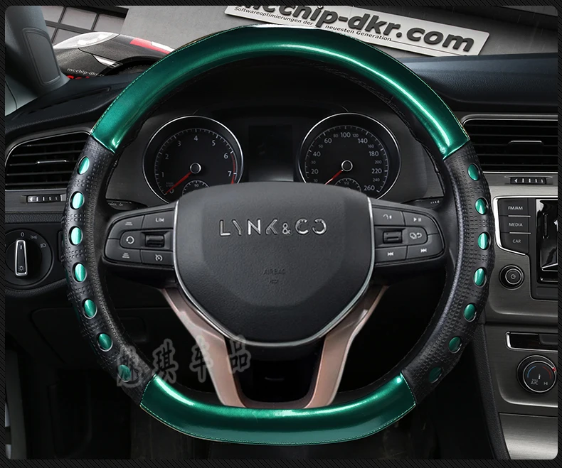 Geely-Lynk& Co 01 специальная крышка ручки автомобиля Lynk& Co 01 крышка рулевого колеса четыре сезона универсальная плоская d-образная кожа