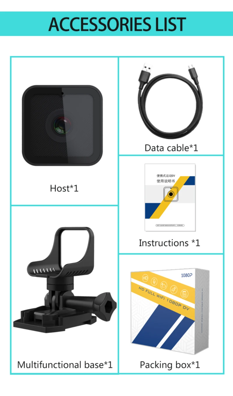 CS03 Wireless Ip Mini Camera Home Security Camera WiFi 1080P Wireless Surveillance Camera Remote Monitor Waterproof Cam
