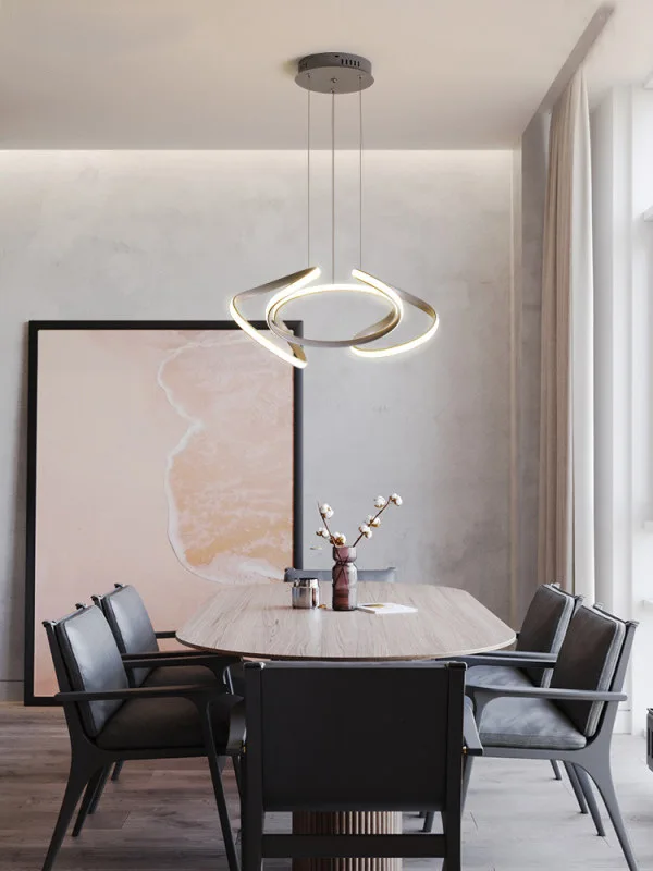 

three head light lamps and lanterns of luxury restaurant droplight personality postmodern art chandelier dining room