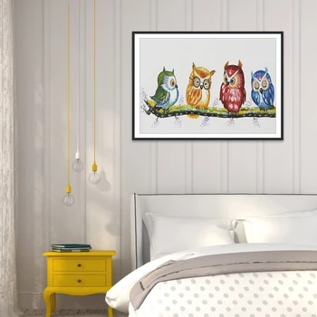 

Full Drill Diamond Painting Birds Cross Stitch Mosaic DIY Craft Cross Embroidery 5D DIY Eco-friendly Kit Bedroom Decor